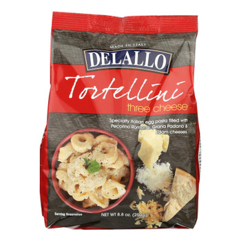 Delallo - Tortelini - 3 Cheese - Case Of 12 - 8.8 Oz