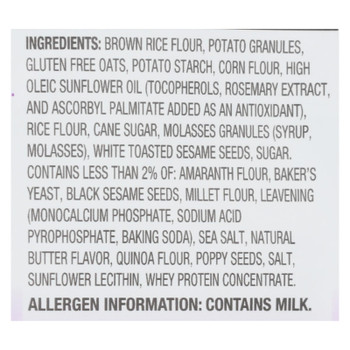 Miltons Gluten Free Baked Crackers - Multi Grain - Case Of 12 - 4.5 Oz.