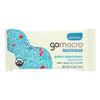 Gomacro Organic Macrobar - Peanut Protein - 2.3 Oz Bars - Case Of 12 Gomacro Organic Macrobar - Peanut Protein - 2.3 Oz Bars - Case Of 12