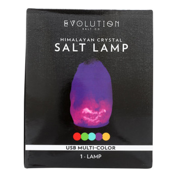 Evolution Salt Lamp - Usb - Natural - Multi Color Changing - 1 Count