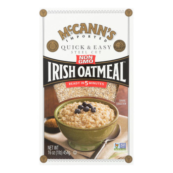 Mccann's Irish Oatmeal Quick Easy Irish Oatmeal - Case Of 12 - 16 Oz.