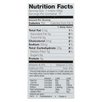 Streit's Daily Matzo - Egg And Onion - Case Of 12 - 11 Oz.