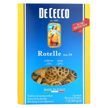 De Cecco Pasta - Pasta - Rotelle - Wagonwheel - Case Of 12 - 16 Oz