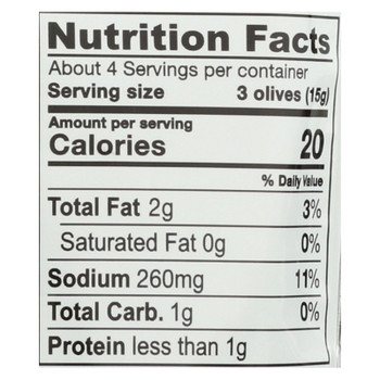 Gaea Olives - Organic - Green - Snack Pk - Case Of 8 - 2.3 Oz