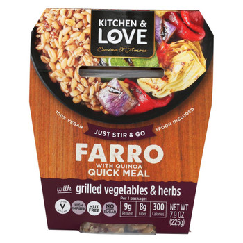 Cucina And Amore Grilled Vegetables - Farro - Case Of 6 - 7.9 Oz