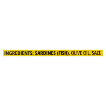 Season Brand Sardines In Pure Olive Oil - Salt Added - Case Of 12 - 4.375 Oz.