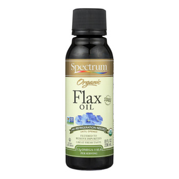 Spectrum Essentials Organic Flax Oil Dietary Supplement  - 1 Each - 8 Fz
