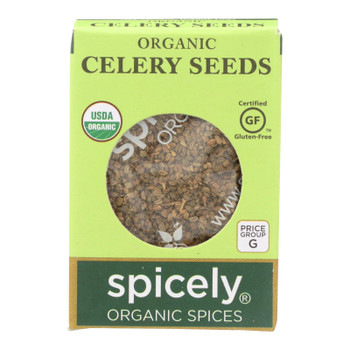 Spicely Organics - Organic Celery Seeds - Case Of 6 - 0.35 Oz.