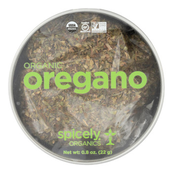 Spicely Organics - Organic Oregano - Mediterranean - Case Of 2 - .8 Oz.
