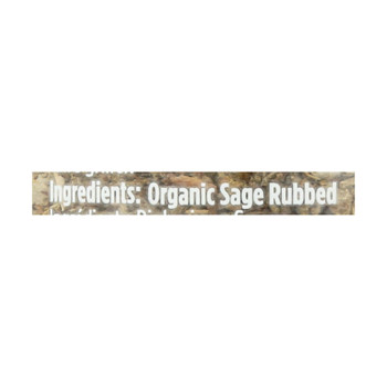 Spicely Organics - Organic Sage - Rubbed - Case Of 3 - 0.4 Oz.