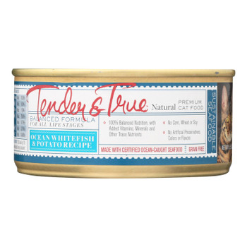 Tender & True Cat Food, Ocean Whitefish And Potato  - Case Of 24 - 5.5 Oz