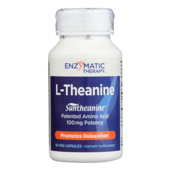 Enzymatic Therapy L-theanine Anxiety/stress/mood Capsules  - 1 Each - 60 Vcap