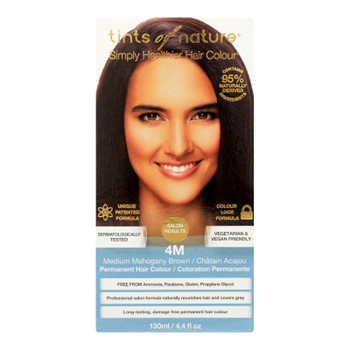 Tints Of Nature 4m Medium Mahogany Brown Hair Color  - 1 Each - 4.4 Fz