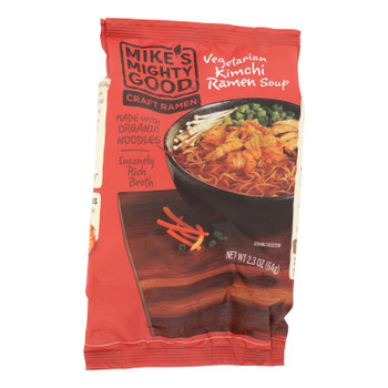 Mike's Mighty Good Vegetarian Kimchi Ramen Soup - Case Of 7 - 2.3 Oz