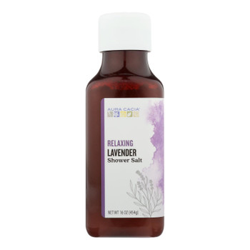 Aura Cacia - Shower Salt Relax Lavender - 1 Each - 16 Oz