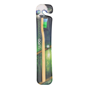 Woobamboo - Tbrsh Slm Soft Blue&green - Case Of 6 - 1 Ct Woobamboo - Tbrsh Slm Soft Blue&green - Case Of 6 - 1 Ct