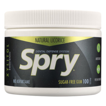 Spry - Chewing Gum Licorice - 1 Each - 100 Ct