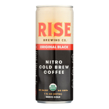 Rise Brewing Co - Cld Brew Coffee Org Black - Case Of 12 - 7 Fz