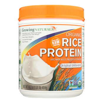 Growing Naturals - Rice Protein Powder Orignal - 1 Each - 16.19 Oz