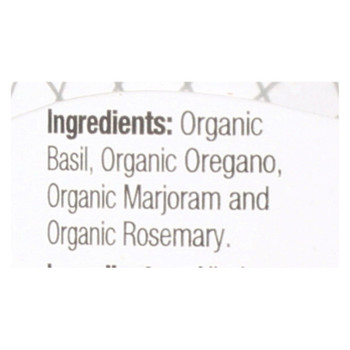 Badia Organic Italian Seasoning - Case Of 8 - .75 Oz Badia Organic Italian Seasoning - Case Of 8 - .75 Oz