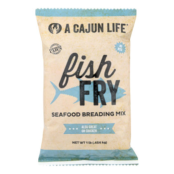 A Cajun Life Fish Fry Seafood Breading Mix - Case Of 6 - 1 Lb