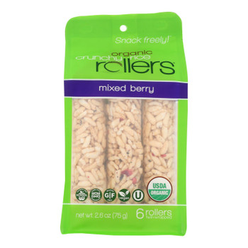 Crunchy Rollers - Rollrice Mixed Berry - Case Of 8-2.6 Oz