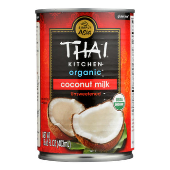 Thai Kitchen Organic Coconut Milk - Unsweetened - Case Of 12 - 13.66 Fl Oz.