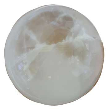 5" White Selenite Gazing Ball