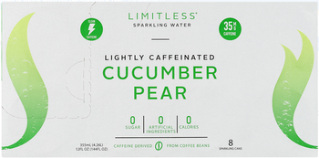 Limitless Coffee Sparkling Water Cucumber Pear - Case Of 3 - 8/12 Fz Limitless Coffee Sparkling Water Cucumber Pear - Case Of 3 - 8/12 Fz