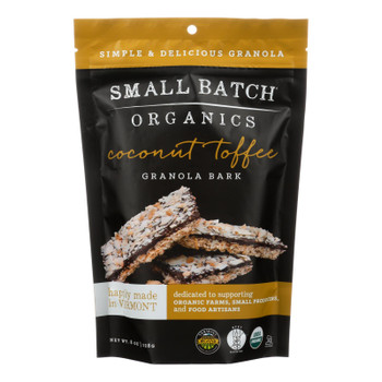 Small Batch Organics Coconut Toffee Granola Bark  - Case Of 6 - 8 Oz