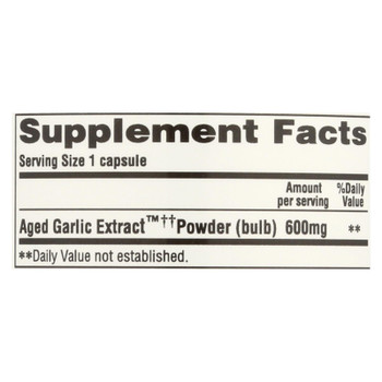 Kyolic - Aged Garlic Extract Cardiovascular Extra Strength Reserve - 60 Capsules