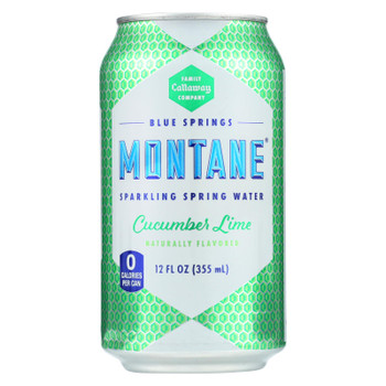 Montane - Water Sparkling Cucumber Lime - Case Of 3 - 8/12 Fz