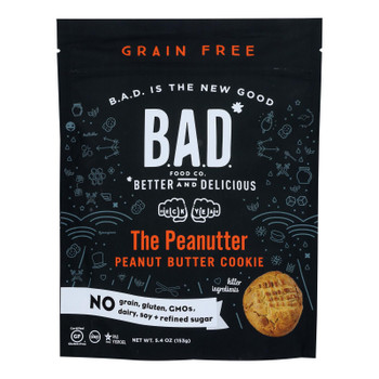 B.a.d. Food Co. - Cookies Peanut Butter - Case Of 6-5.4 Oz B.a.d. Food Co. - Cookies Peanut Butter - Case Of 6-5.4 Oz