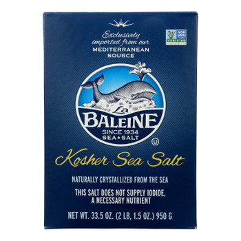 La Baleine Sea Salt - Kosher Sea Salt - Case Of 9-33.5 Oz