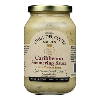 Luigi Del Conte Sauces Caribbeano Simmering Sauce Coconut Citrus Candy Sauce - Case Of 6 - 15 Oz