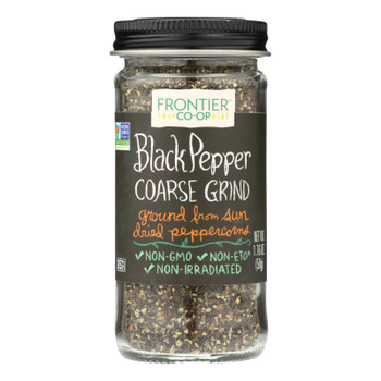 Frontier Herb Pepper - Black - Coarse Grind - 1.76 Oz