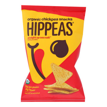 Hippeas - Chickpea Tortilla Chips Sea Salt - Case Of 12 - 5 Oz