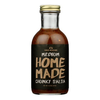 Sabor Mexicano - Salsa Homemade Medium Chunky - Case Of 6-13.2 Oz