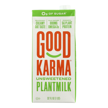 Good Karma - Plant Milk Unsweetened - Case Of 6-32 Oz
