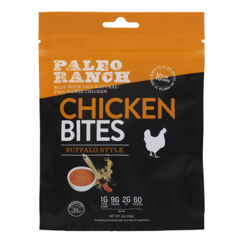 Paleo Ranch - Chicken Bites Buffalo Style - Case Of 8-2 Oz