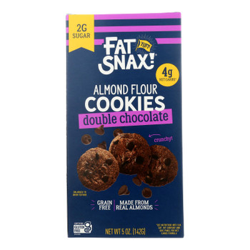 Fat Snax - Cookie Mini Double Chocolate Chip - Case Of 6-5 Oz