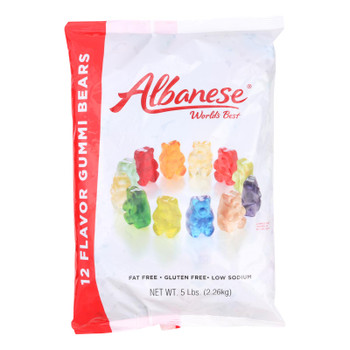 Albanese 12 Flavor Gummi Bears  - Case Of 4 - 5 Lb