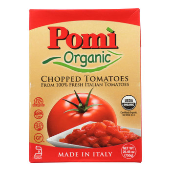 Pomi Organic Chopped Tomatoes  - Case Of 12 - 26.46 Oz