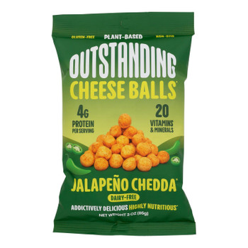 Outstanding Foods - Cheese Balls Jalapeno - Case Of 8-3 Oz