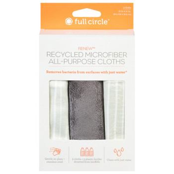 Full Circle Home - Cloths Microfibr Glas Cln - Case Of 6-2 Ct