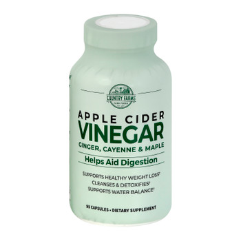 Country Farms - Apple Cdr Vinegar Capsule - 1 Each-90 Ct