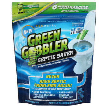 Green Gobbler - Septic Saver - Case Of 8-6 Ct