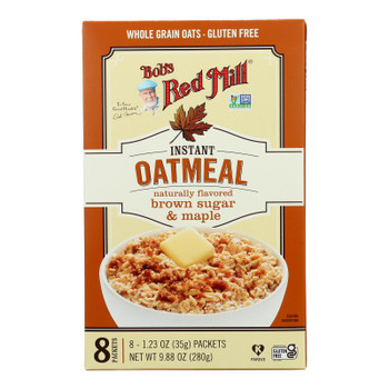 Bob's Red Mill - Instant Oatmeal Gluten Free Pkt Bsgr Maple - Case Of 4-9.88 Oz