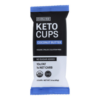 Evolved - Keto Cups Cnutbtr 2pk - Case Of 9-1.41 Oz