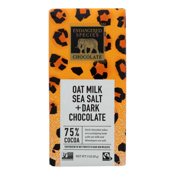Endangered Species Chocolate - Dark Chocolate Hmln Slt.oat Milk - Case Of 12-3 Oz